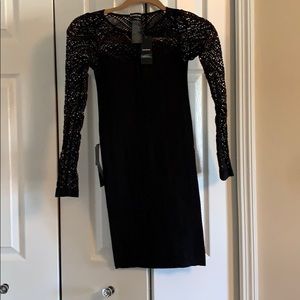 Bebe black fitted dress